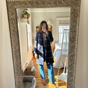 Heartloom plaid pea coat